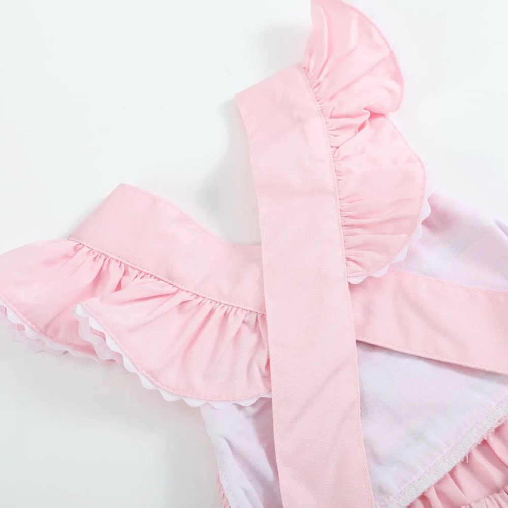 Pink Ruffled Baby Romper - Picture 4 of 4